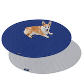 Moonsea washable dog pee pad round 48in top view keeps floors clean during training