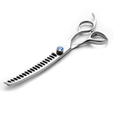 Moontay dog grooming chunkers 7in side view for smooth, professional cuts