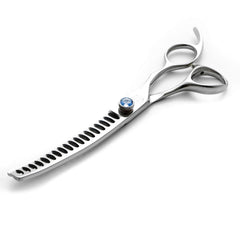 Moontay dog grooming chunkers 7in side view for smooth, professional cuts