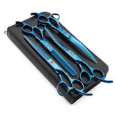 Moontay dog grooming scissors straight blade for precise trims.