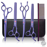 Moontay professional dog scissors curved head trimming for precise facial grooming
