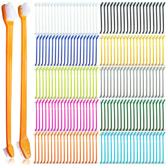 MoonyMars 200-pcs toothbrushes bulk pack in bright colors supports multi-pet care.