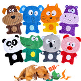 Mootop No Stuffing Dog Toy Hippo engages interactive play and teething relief.