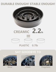 MOPANG ceramic bowl removable and dishwasher-safe - easy cleanup after meals.