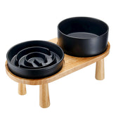MOPANG ceramic slow-feeder bowls for safer, easy-to-clean meals
