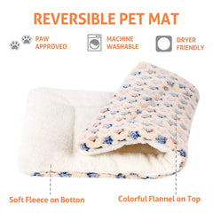Mora Pets crate pad with reversible sides adds decor versatility.