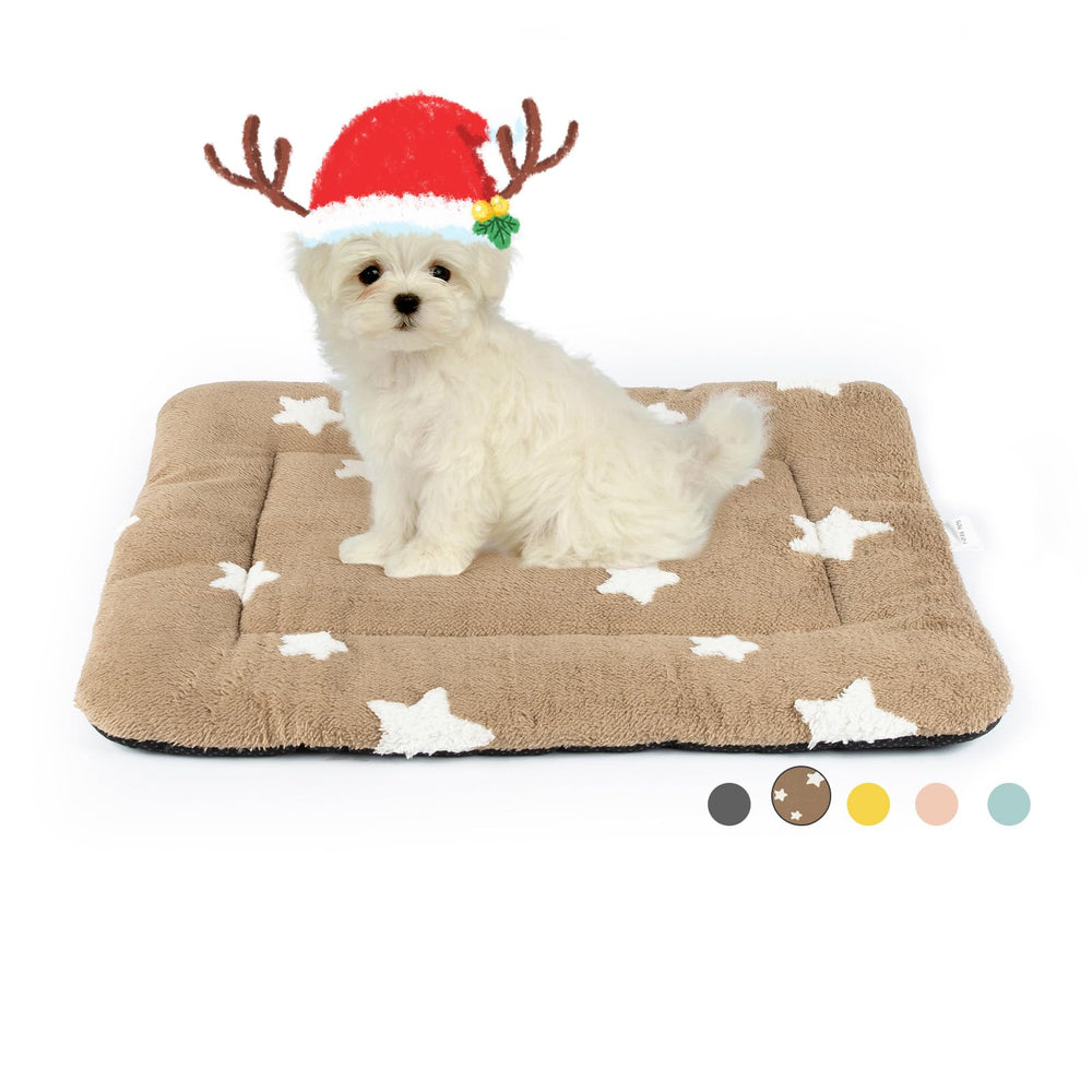 Mora Pets dog crate pad in a 24x18 crate offering cozy, supportive rest.