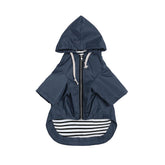 Morezi dog raincoat blue hood keeps your pup dry during rainy walks.