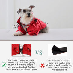 Morezi waterproof fabric protects small to medium dogs from drizzle