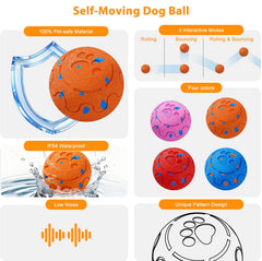 Morhandisn dog ball rolling action: keeps dogs chasing with dynamic movement.