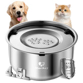 Morikey dog water bowl no spill full bowl demonstrates steady hydration during daily routines.