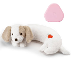 Moropaky Heartbeat Puppy Toy heartbeat-sound closeup shows calming effect for anxious dogs