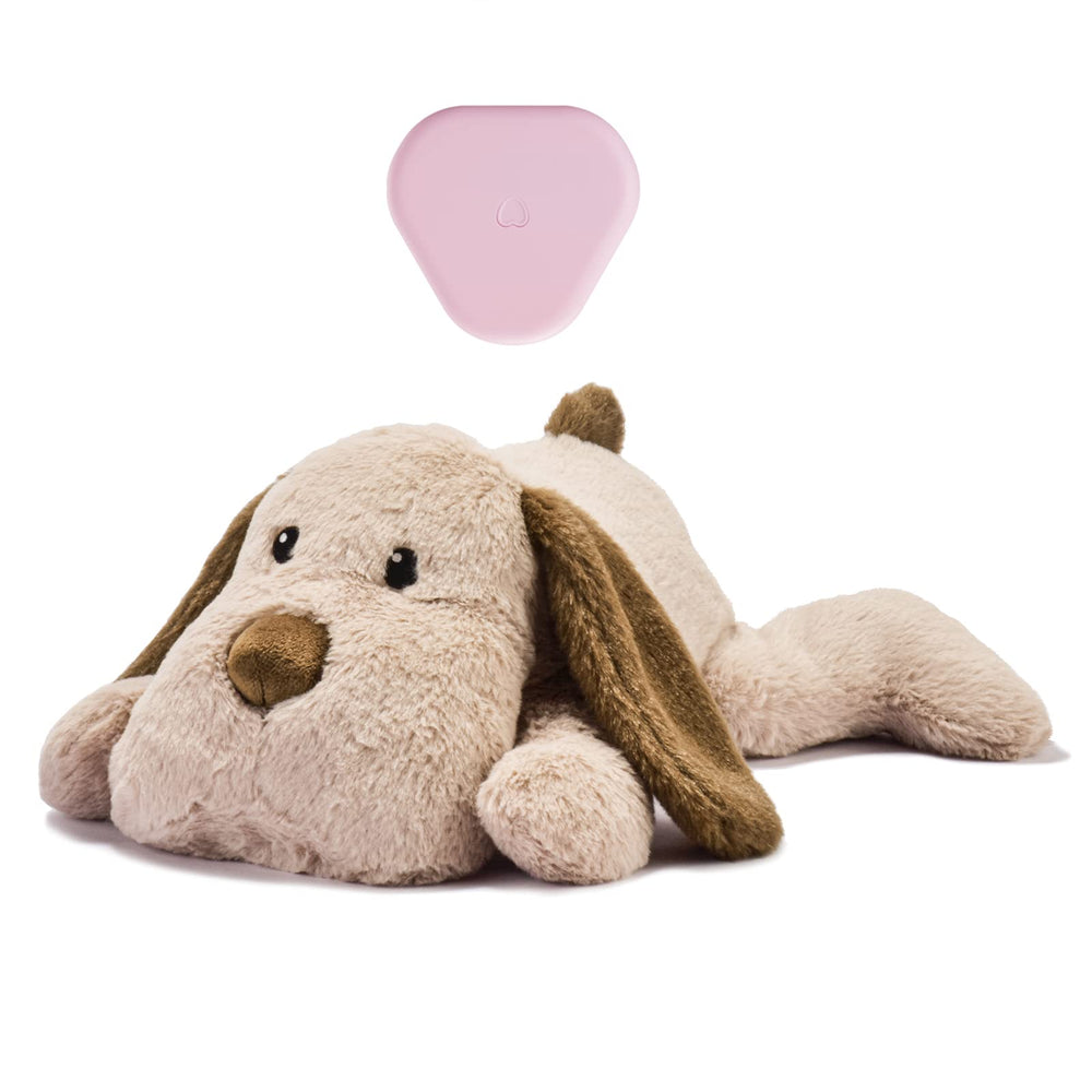 Moropaky Puppy Heartbeat Toy with plush heartbeat calms puppies during alone time.
