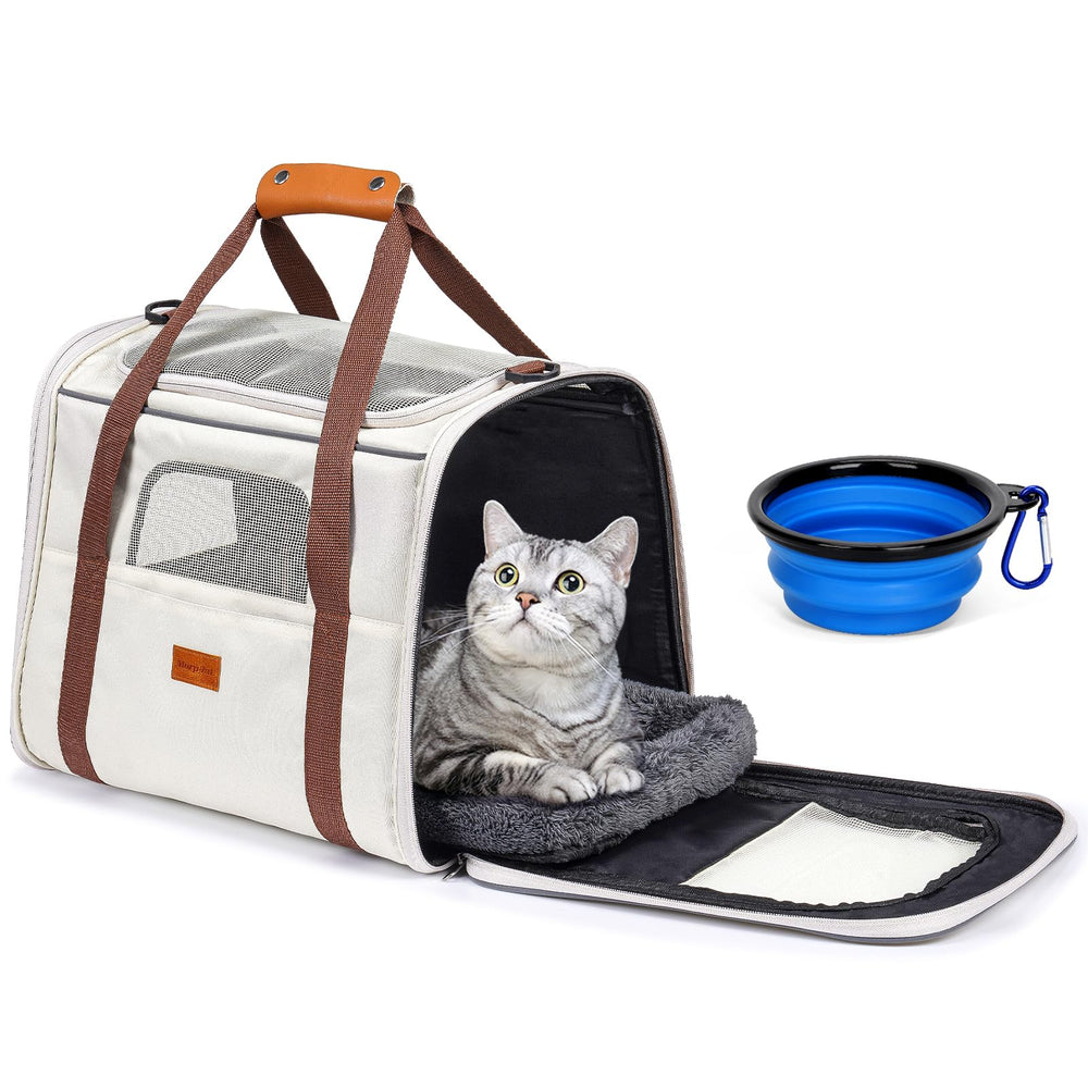 Morpilot cat carrier spacious inside for comfortable lounging on travel