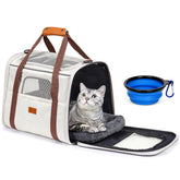Morpilot cat carrier spacious inside for comfortable lounging on travel