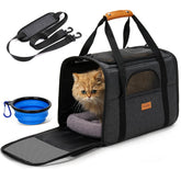 Morpilot Pet Travel Carrier Bag shows spacious interior for easy pet movement during travel