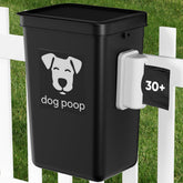 Moryimi outdoor dog poop trash can with lid designed for rain-resistant storage.