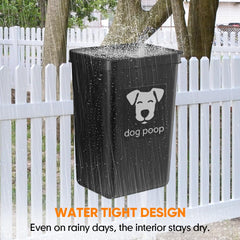 Moryimi dog waste bin brackets for hanging on a fence.