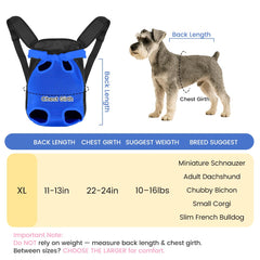 Mosago dog backpack legs-out design keeps pets comfortable during calm outings.
