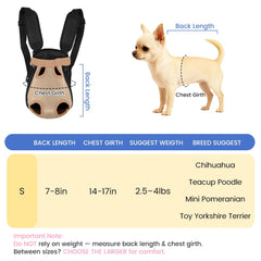 Mosago dog backpack carrier side wear demonstrates hands-free convenience for urban strolls