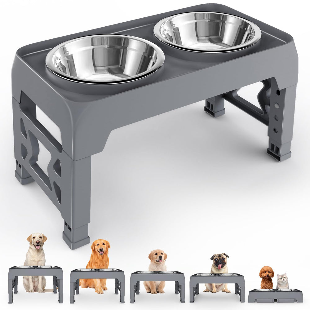 Moserein elevated dog bowls stand—stable, clean feeding for medium to large dogs.