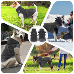 Mosucoirl dog raincoat zipped-back entry enables quick on/off outdoors.