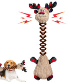 Motsamla Christmas dog toy reindeer plush for festive play and cuddles