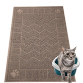 Motsamla cat litter mat shows large surface area to trap litter and protect floors.