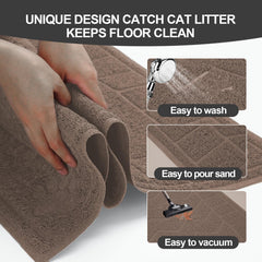 Motsamla paw friendly texture keeps cat comfortable while walking and resting.