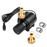 Mountain Ark DC12V submersible pump in water for fountain circulation.