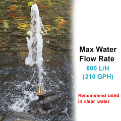 Mountain Ark pump outlet with brass nozzle for easy hose connection.