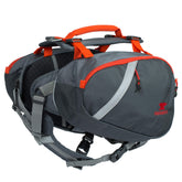 Mountainsmith K9 Pack on a dog during hiking for gear transport