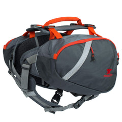 Mountainsmith K9 Pack on a dog during hiking for gear transport