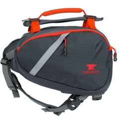 Mountainsmith K9 Pack back harness with vented panels cooling on trail