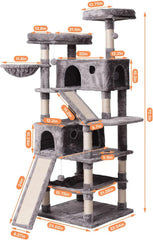 MQ Cat Tree second top lounger provides a cozy nap spot for cats