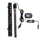 MQ submersible heater front view demonstrates compact design for discreet tank heating.