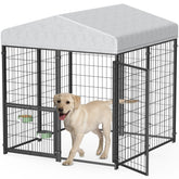Mr IRONSTONE large dog kennel exterior view shows durable weather-ready construction.