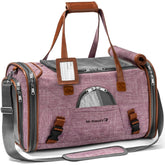 Mr. Peanut's airline approved soft sided pet carrier front view under-seat friendly