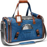 Mr. Peanut's airline-approved soft-sided carrier front view under-seat travel