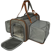 Mr. Peanut's Gold Series carrier closed front view suitable for under-seat airline travel.