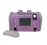 Mr. Peanut's Monterey Lavender carrier front view shows travel-ready design.