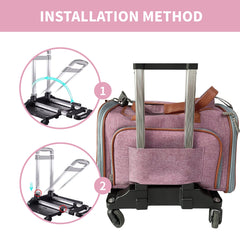 Mr. Peanut's Wheelbase includes a strap to secure a carrier