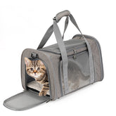 Mr. Pen pet carrier side view shows a lightweight travel design for easy outings.