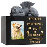 MROUEN pet urn dog-angel-frame highlights cherished photo for lasting remembrance.