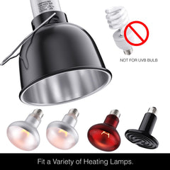 MRREPTILE Reptile Light Fixture ceramic socket closeup highlighting durable design
