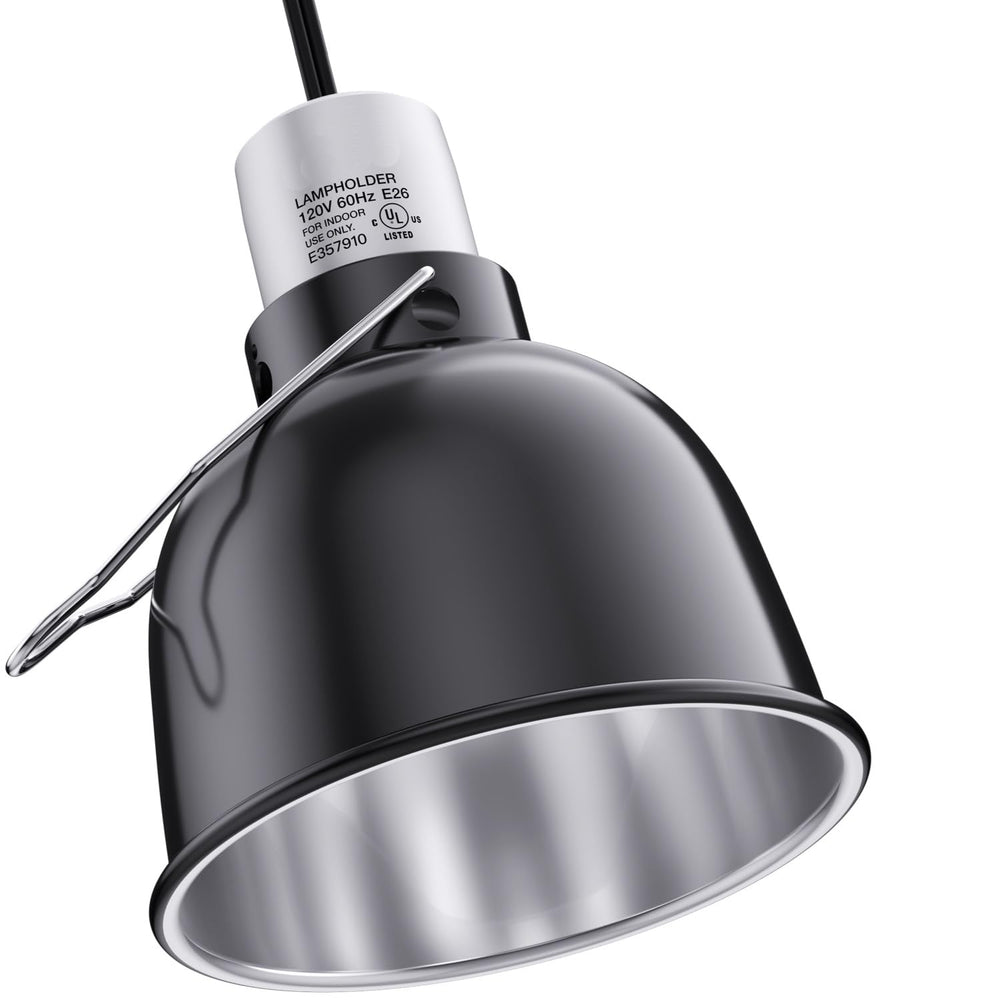MRREPTILE Reptile Light Fixture dome assembly showing even heat distribution for terrariums
