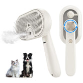 MRSDAYU cat steam brush grooming action reduces shedding while soothing pets.
