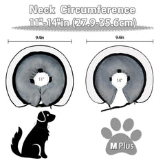 MRSOHRET dog cone soft fabric offers breathable comfort against the neck.