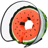 MRSOHRET watermelon dog recovery collar inflatable side view for post-surgery protection