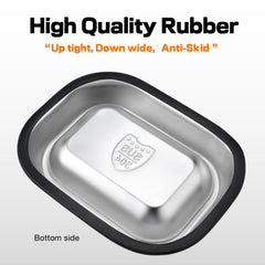 MRTIOO non-slip base bowl with rubber ring keeps bowls steady on floors.